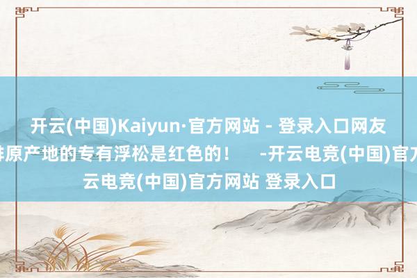 开云(中国)Kaiyun·官方网站 - 登录入口网友：这抹属于咖啡原产地的专有浮松是红色的！    -开云电竞(中国)官方网站 登录入口