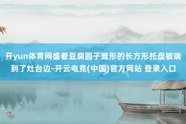 开yun体育网盛着豆腐圆子雏形的长方形托盘被端到了灶台边-开云电竞(中国)官方网站 登录入口